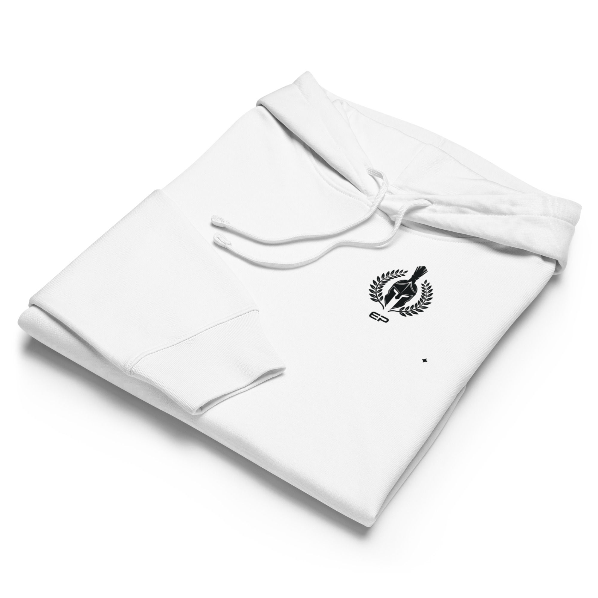 White folded Empire Hoodie