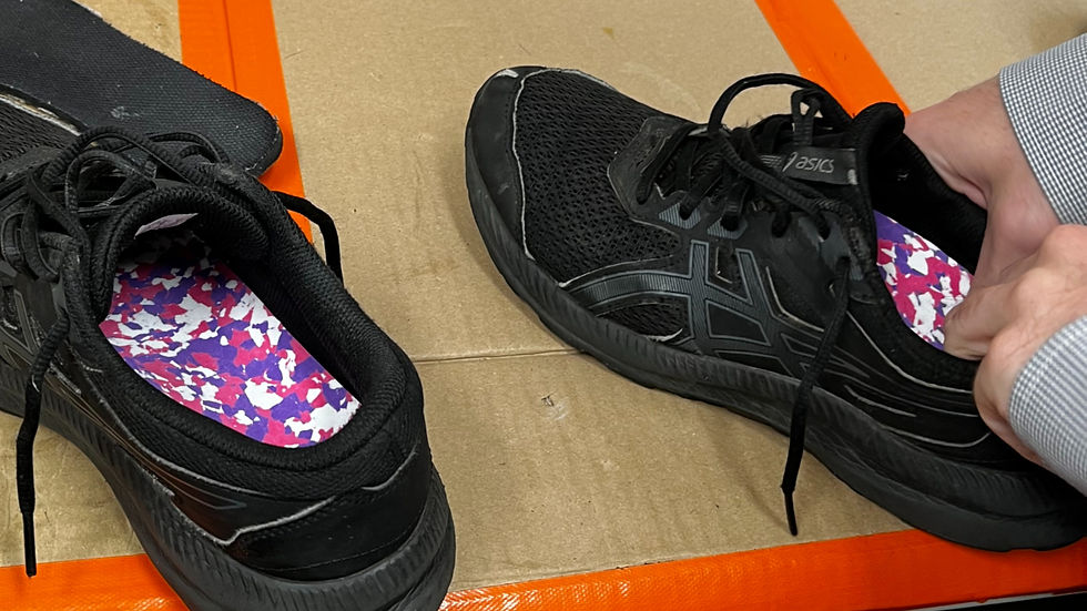Custom orthotics provide support and correct foot alignment to prevent injuries