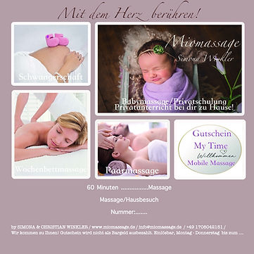 Massage Gutschein