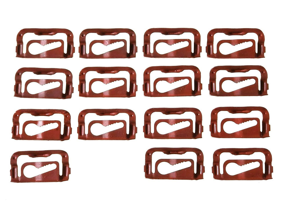 Thumbnail: 68-74 Nova Front Windshield Window Reveal Moulding Molding Trim Clips 15pc XX