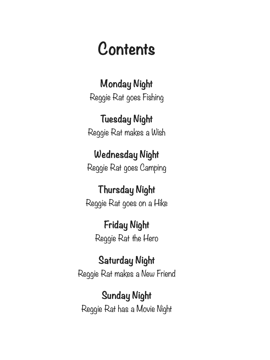 Thumbnail: Children's Book Reggie Rat Seven Short Bedtime Stories Book 5