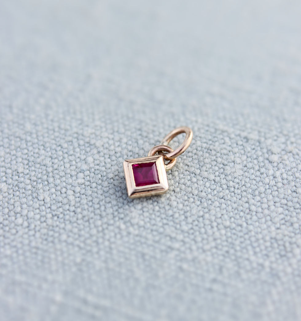 Thumbnail: Ruby 14k Gold Pendant