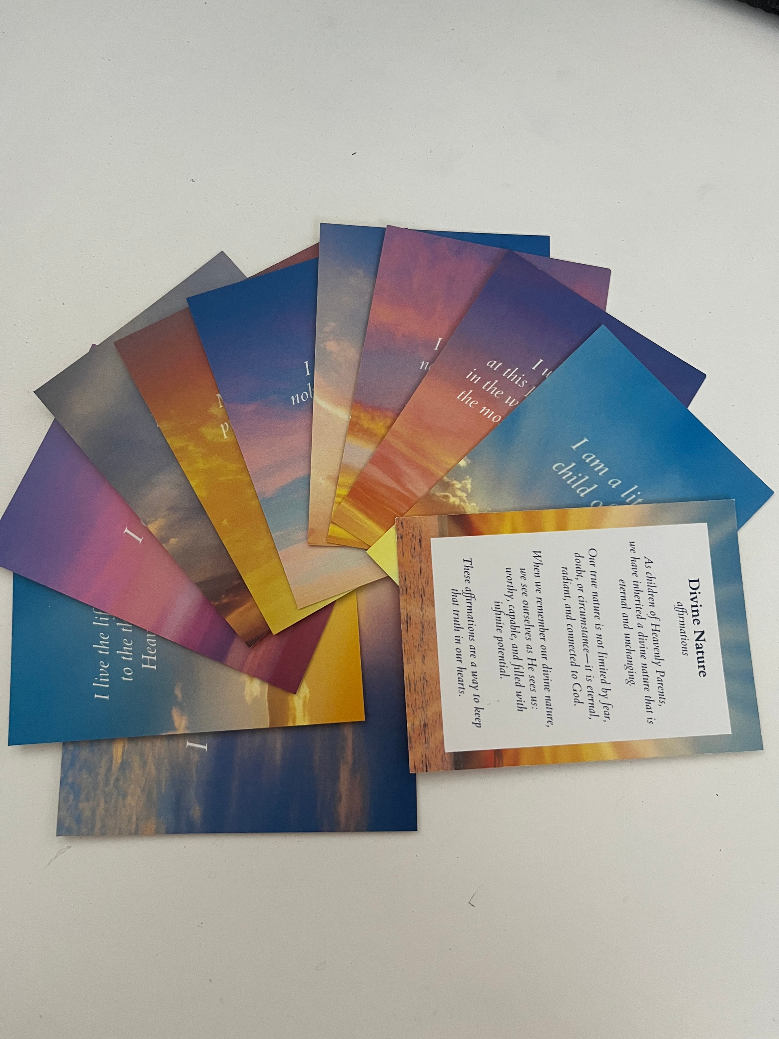 Divine nature affirmation cards