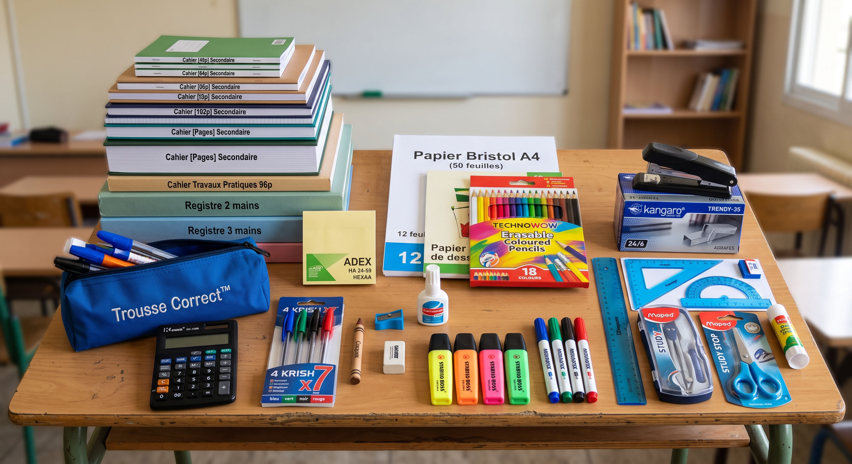 Pack scolaire secondaire XXL