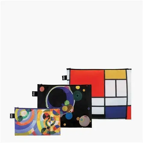 'Composition, Several Circles, Circular Forms' Zip Pockets