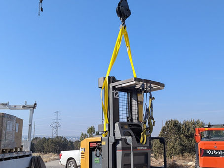 Lifting a Forklift