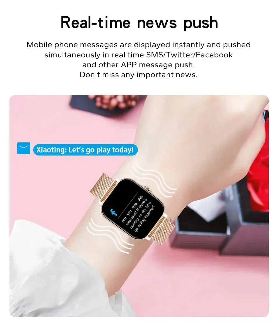 Thumbnail: Smart watch for android phone.1.44 inch color screen full touch bluetooth call