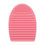 Thumbnail: Silicone Egg Sponge Scrubber Make-Up Brush Cleaner - Pink/Purple[Pink]