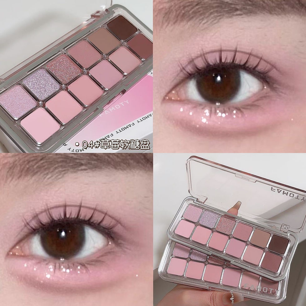 Thumbnail: 12-Color Low Saturation Eyeshadow Palette All Matte Tea Apricot Eye Makeup Palet