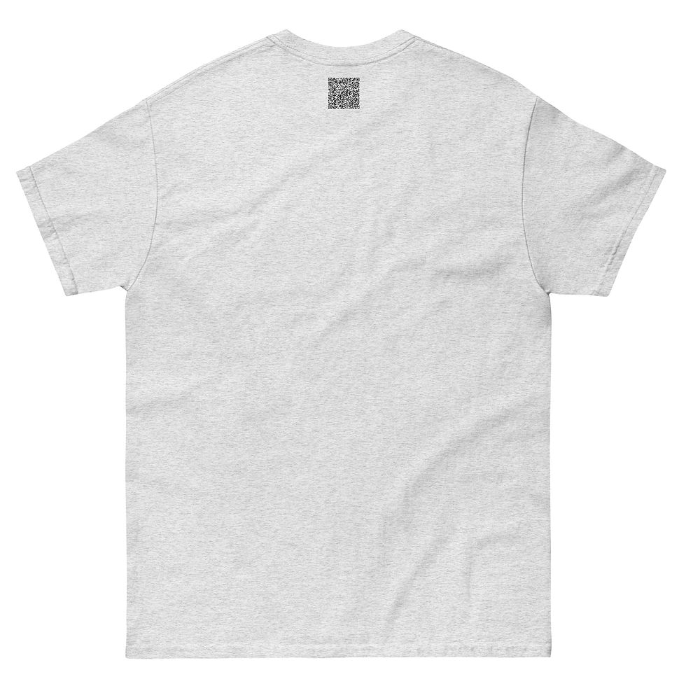 Thumbnail: Denim Malt Liquor Men's classic tee w/ IllaGhee.net QR code on back