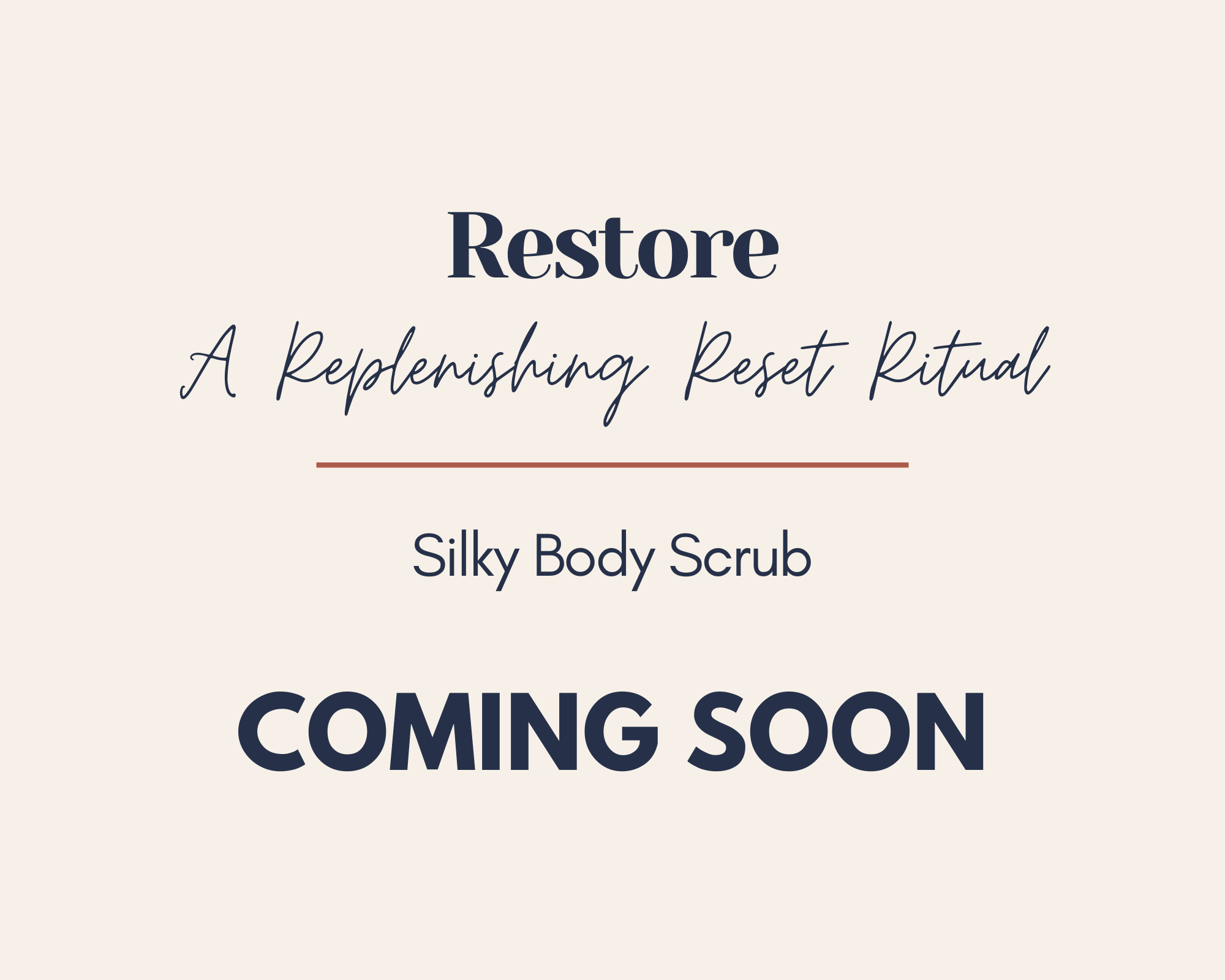 Restore - Silky Body Scrub