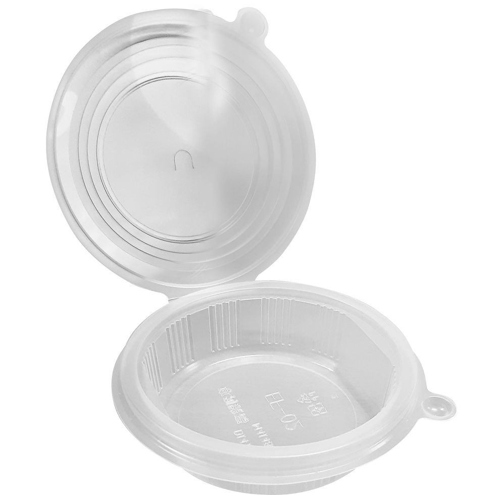 TAMPA CONCHA PARA TIGELA DE PAPEL - 50 UNIDADES