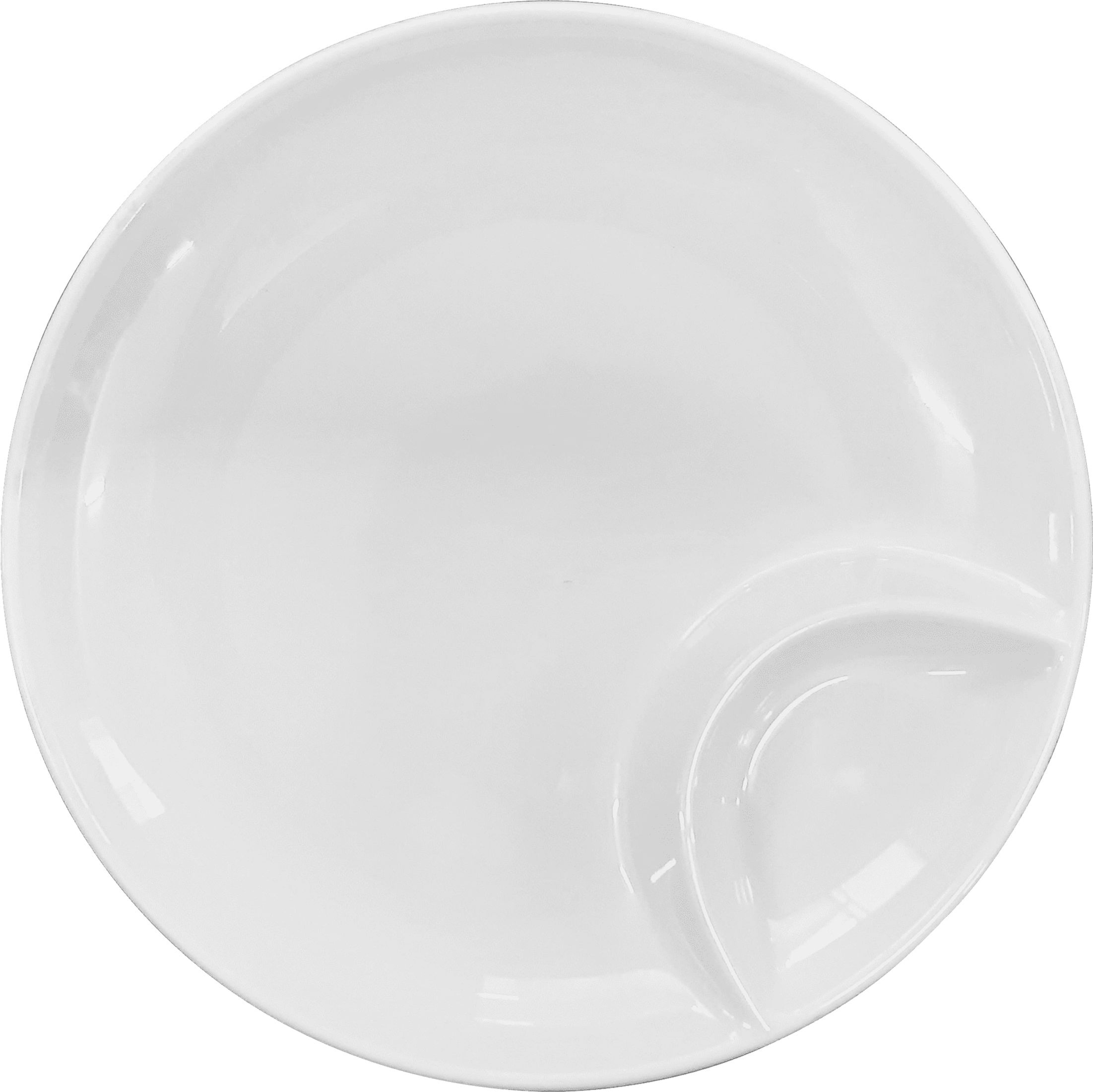 PRATO REDONDO COM DIVISÓRIA DM