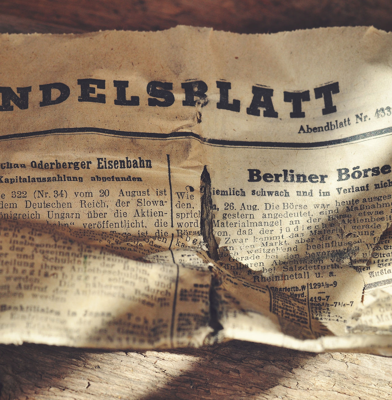 Alte deutsche Zeitung