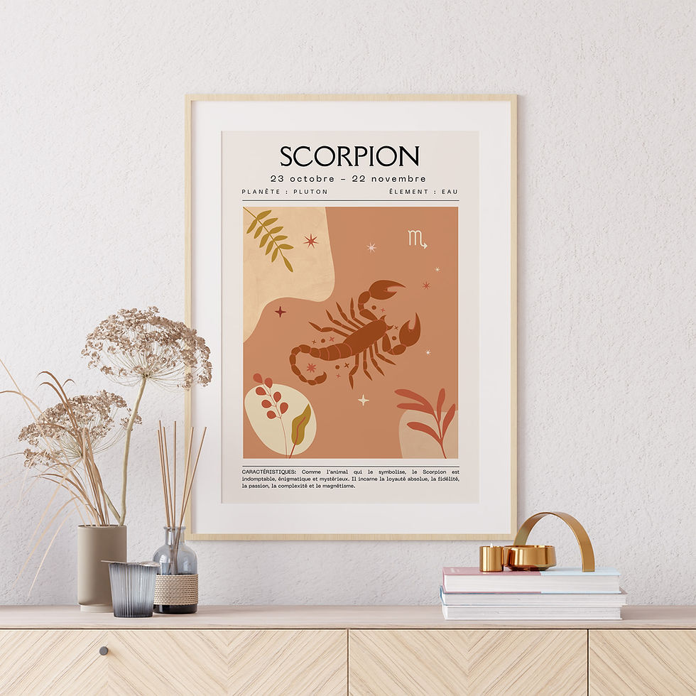 Miniature : Affiche zodiaque Scorpion