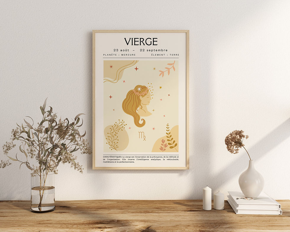 Miniature : Affiche zodiaque Vierge