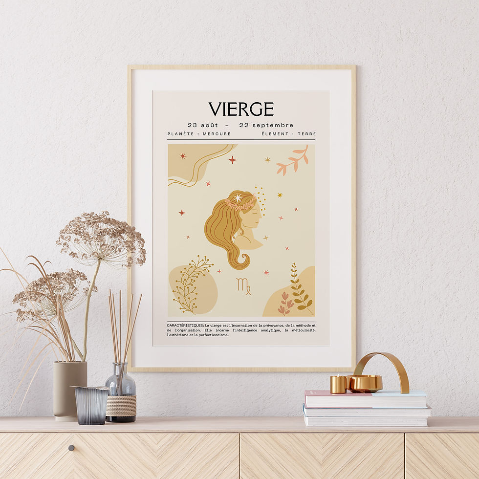Miniature : Affiche zodiaque Vierge