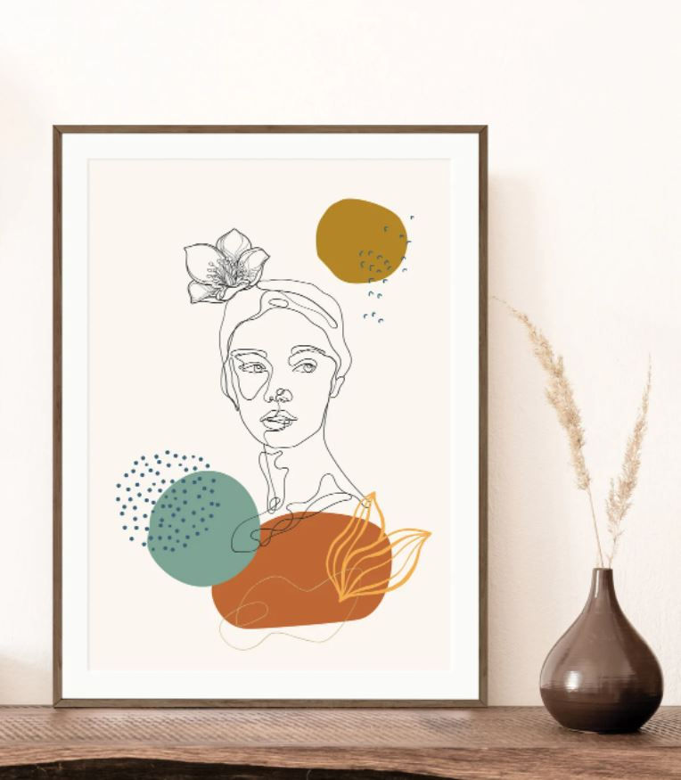 Miniature : Duo d'affiches "Woman line art"