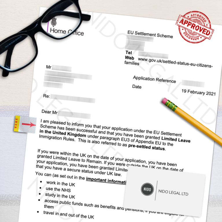 EU Settled Scheme Application – Limited Leave to Remain – Immigration Solicitors Birmingham - Apply for UK Visa