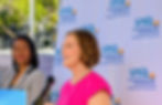 Congresswoman Kathy Castor (right) said on Friday that state lawmakers should focus on housing affordability, soaring electric bills, and property insurance costs rather than culture wars. Photo by Mark Parker. 