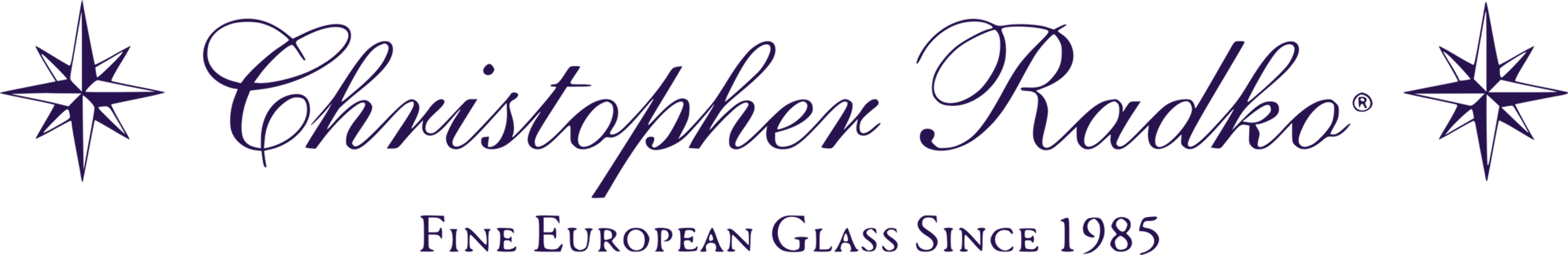 Christopher Radko logo, Fine European Glass since 1985