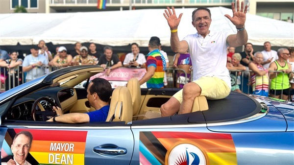 Fort Lauderdale Mayor Dean Trantalis at a Stonewall Pride Parade. Photo: City of Fort Lauderdale.