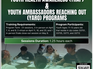 Youth Health Awareness ( YHAP) & Youth Ambassadors Reaching Out (YARO) Programs