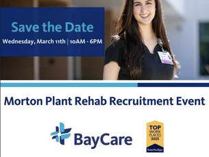 Morton Plant Rehab Recruitment Event