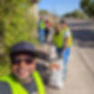 Former City Councilmember Brother John Muhammad (front), and Once Community Grocery Co-op members help beautify the 49th Street South corridor. Photo provided.