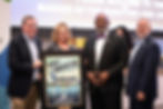 From left: Rob Kapusta, St. Petersburg Downtown Partnership board member, City Councilmember Gina Driscoll, Mayor Ken Welch, and former Mayor Rick Kriseman.