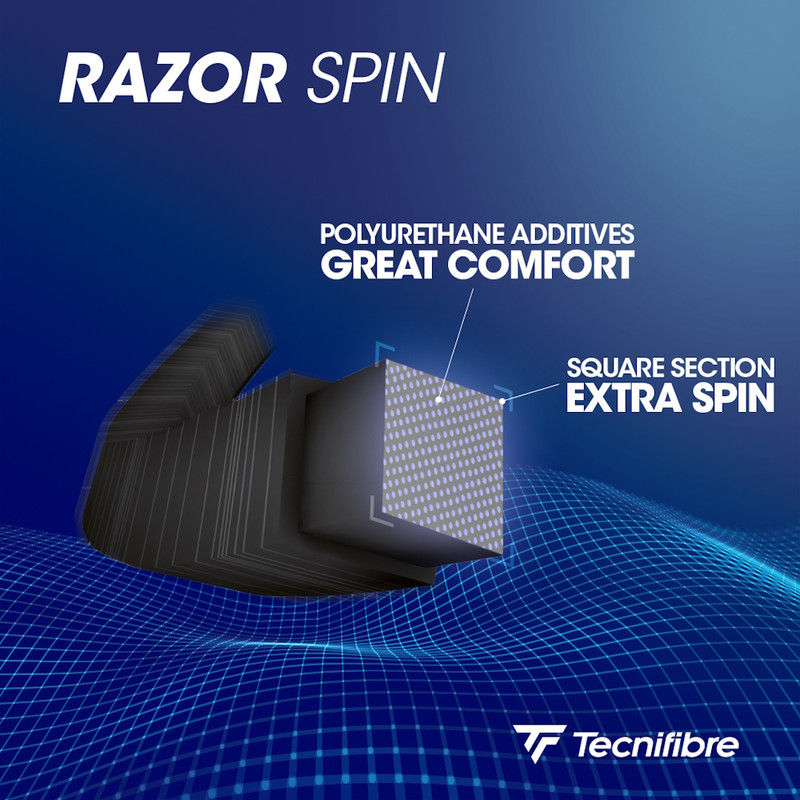 Tecnifibre Razor Spin (fekete) 200m teniszhúr