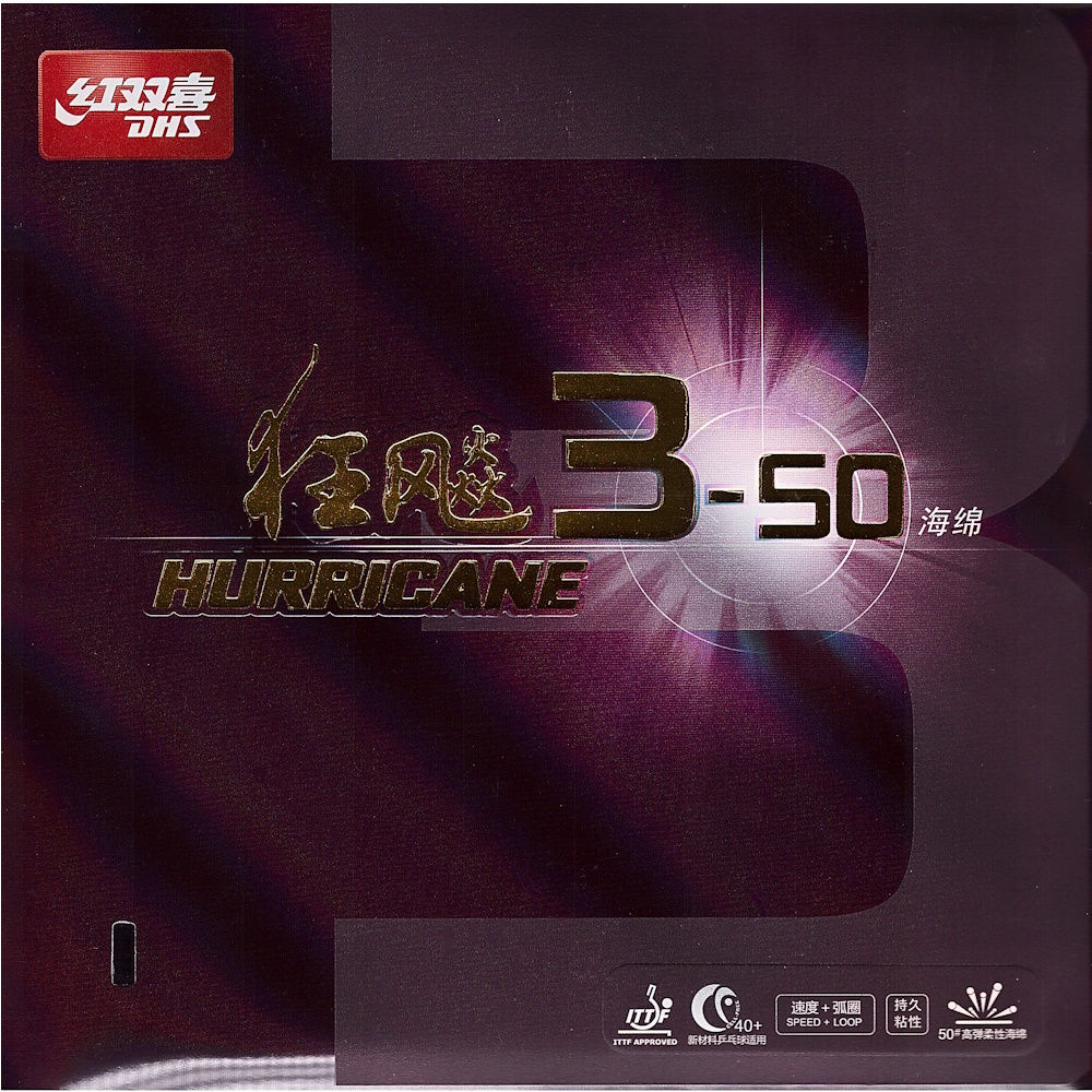 DHS Hurricane 3-50 35° Soft asztalitenisz borítás