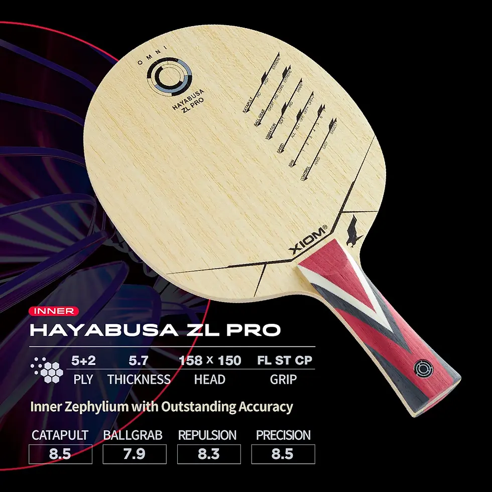 Indexkép: Xiom Hayabusa ZL Pro asztalitenisz-ütőfa