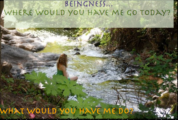 Beingness What would you have me do? Where would you have me go?