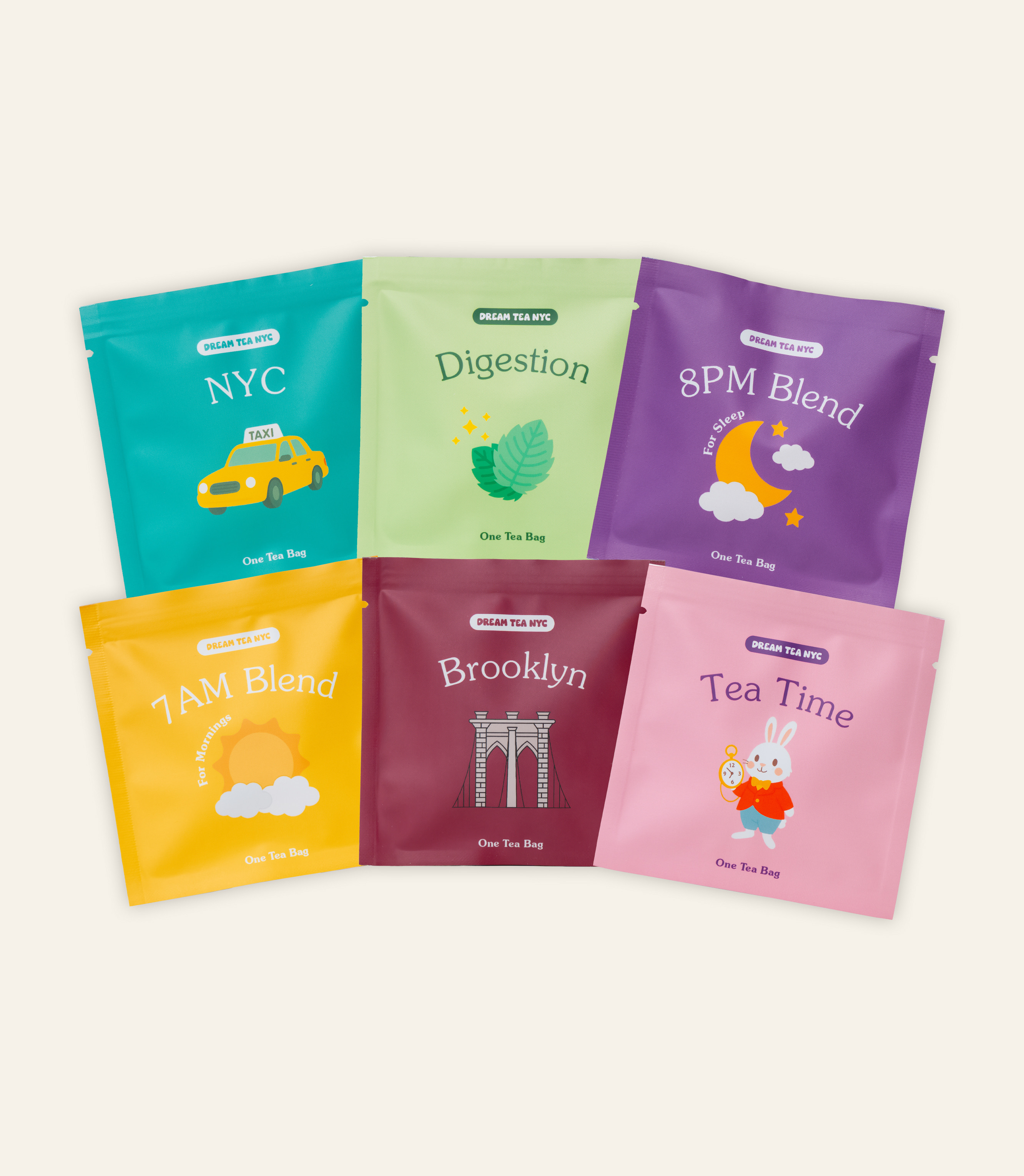 A Tea Addon - Add Starry Tea Sachets or a Dreamy Tea Scoop to complete your Dream Tea custom tea set