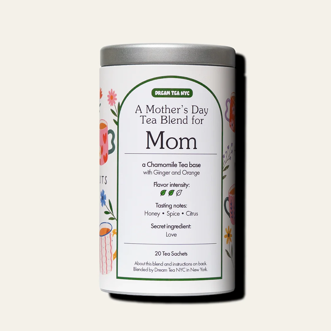Customized, USDA Organic Tea Blend in Your Choice of Dream Tea Tin Color