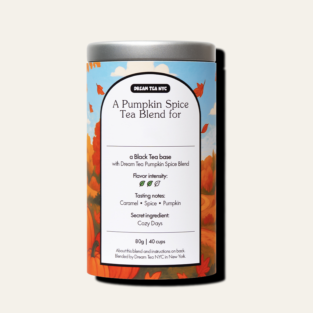 Customized, USDA Organic Tea Blend in Your Choice of Dream Tea Tin Color
