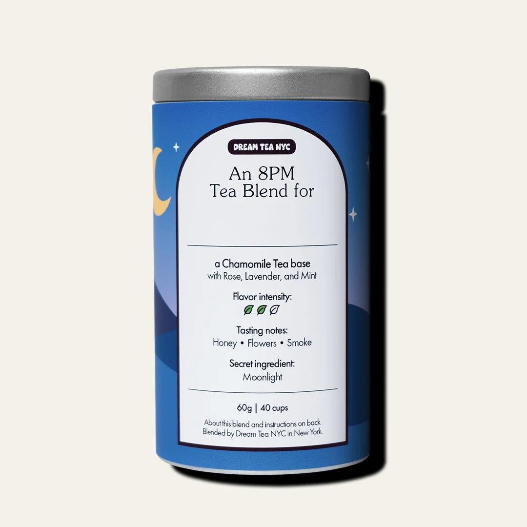 Customized, USDA Organic Tea Blend in Your Choice of Dream Tea Tin Color