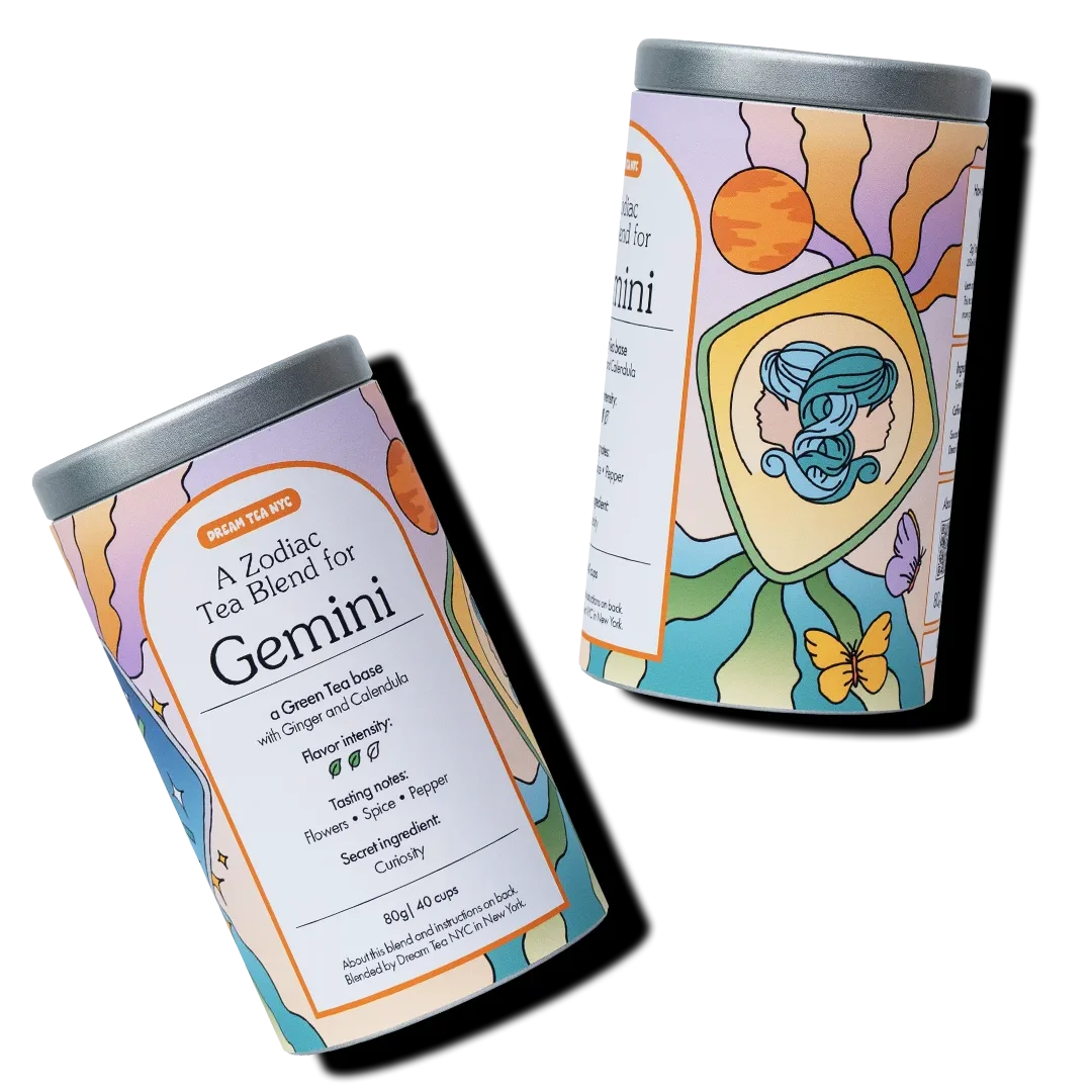 Customized, USDA Organic Tea Blend in Your Choice of Dream Tea Tin Color