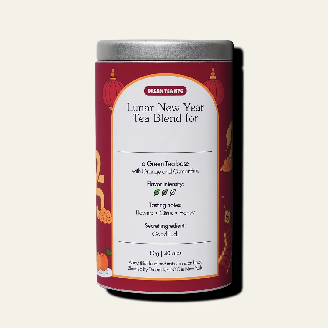Customized, USDA Organic Tea Blend in Your Choice of Dream Tea Tin Color