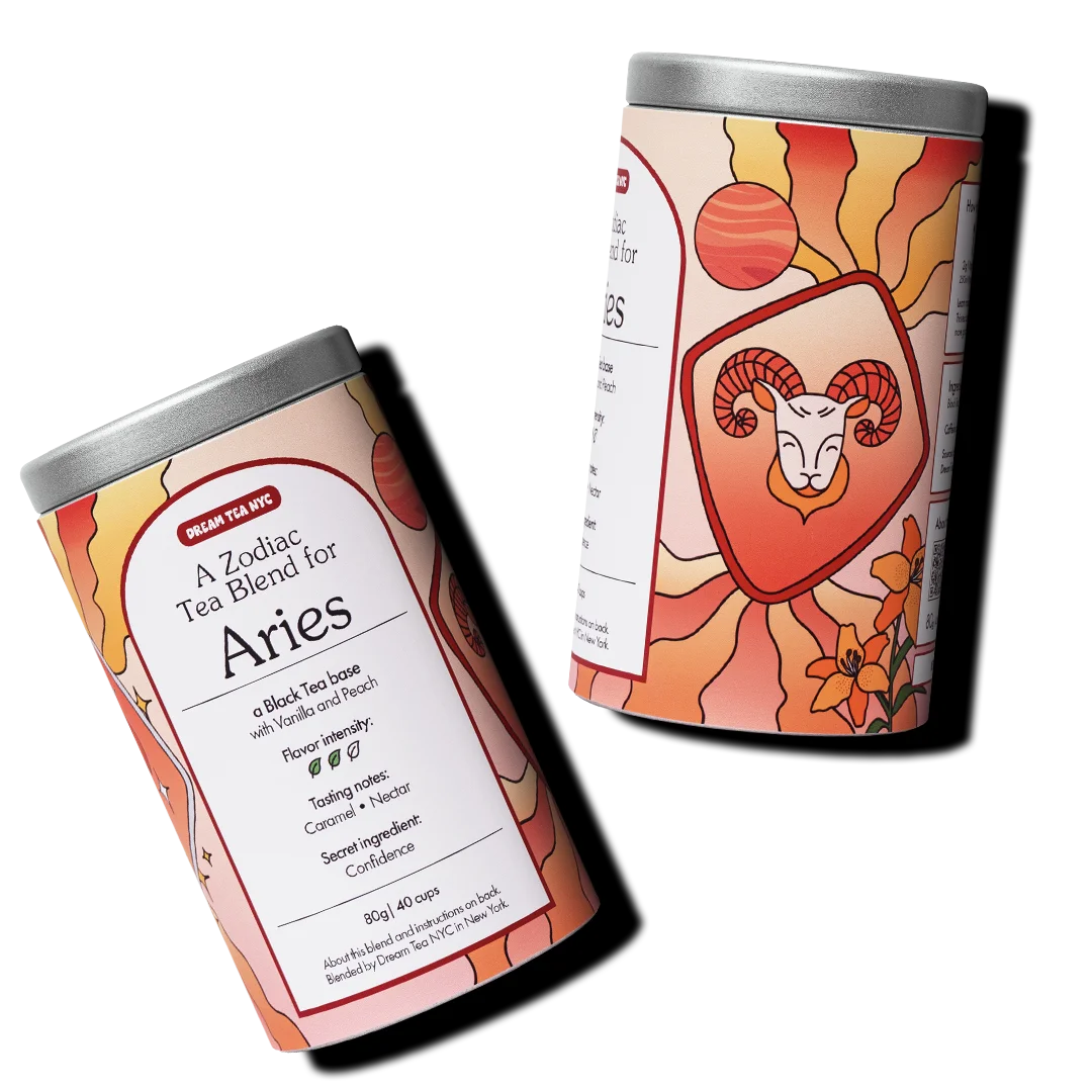 Customized, USDA Organic Tea Blend in Your Choice of Dream Tea Tin Color