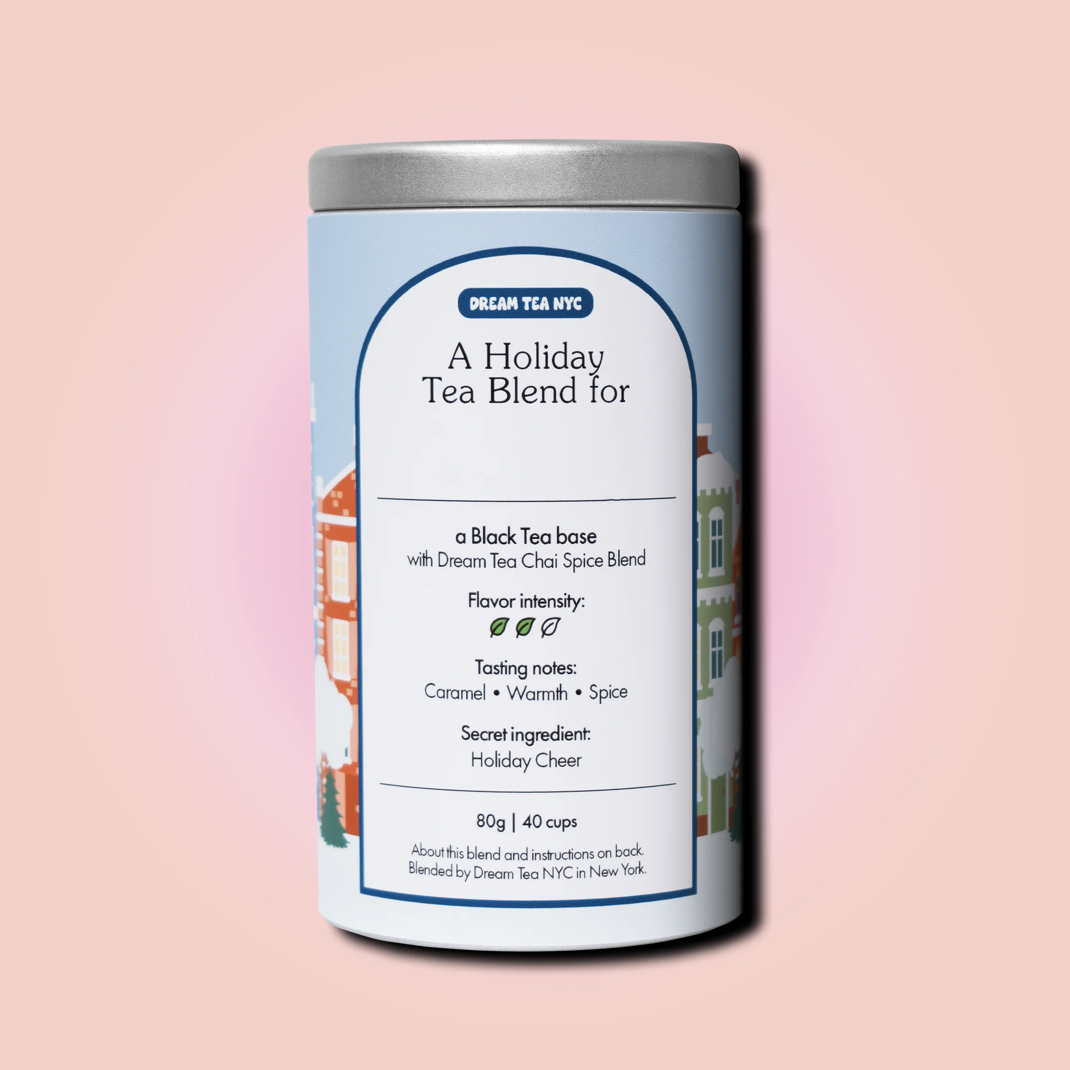 Customized, USDA Organic Tea Blend in Your Choice of Dream Tea Tin Color