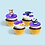 A cupcake with frosting