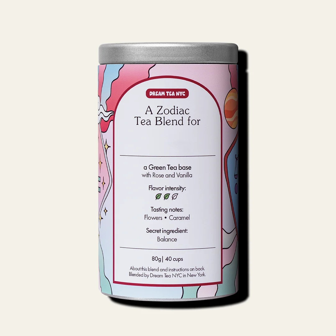 Customized, USDA Organic Tea Blend in Your Choice of Dream Tea Tin Color
