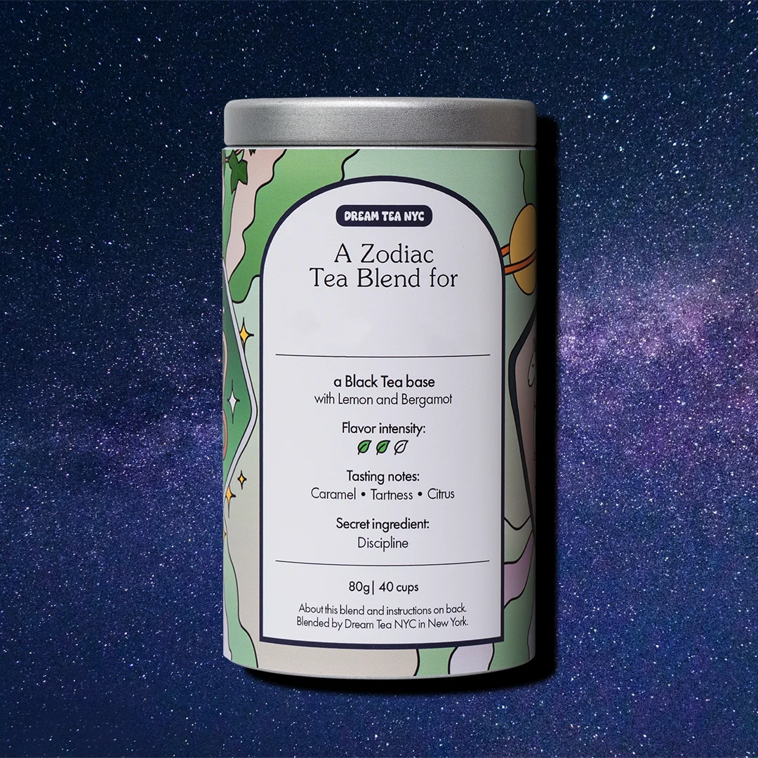 Customized, USDA Organic Tea Blend in Your Choice of Dream Tea Tin Color