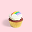 A cupcake with frosting