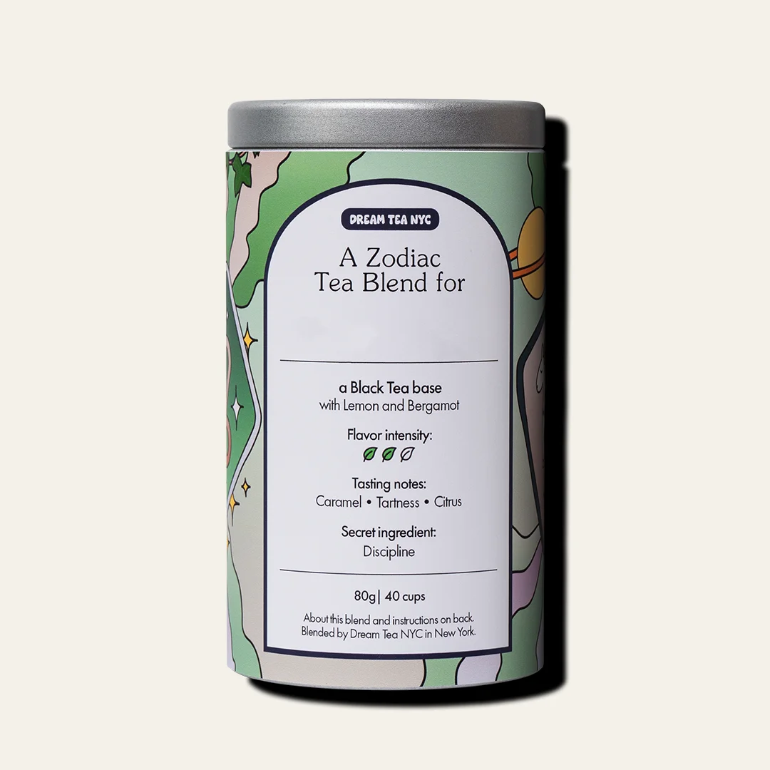 Customized, USDA Organic Tea Blend in Your Choice of Dream Tea Tin Color