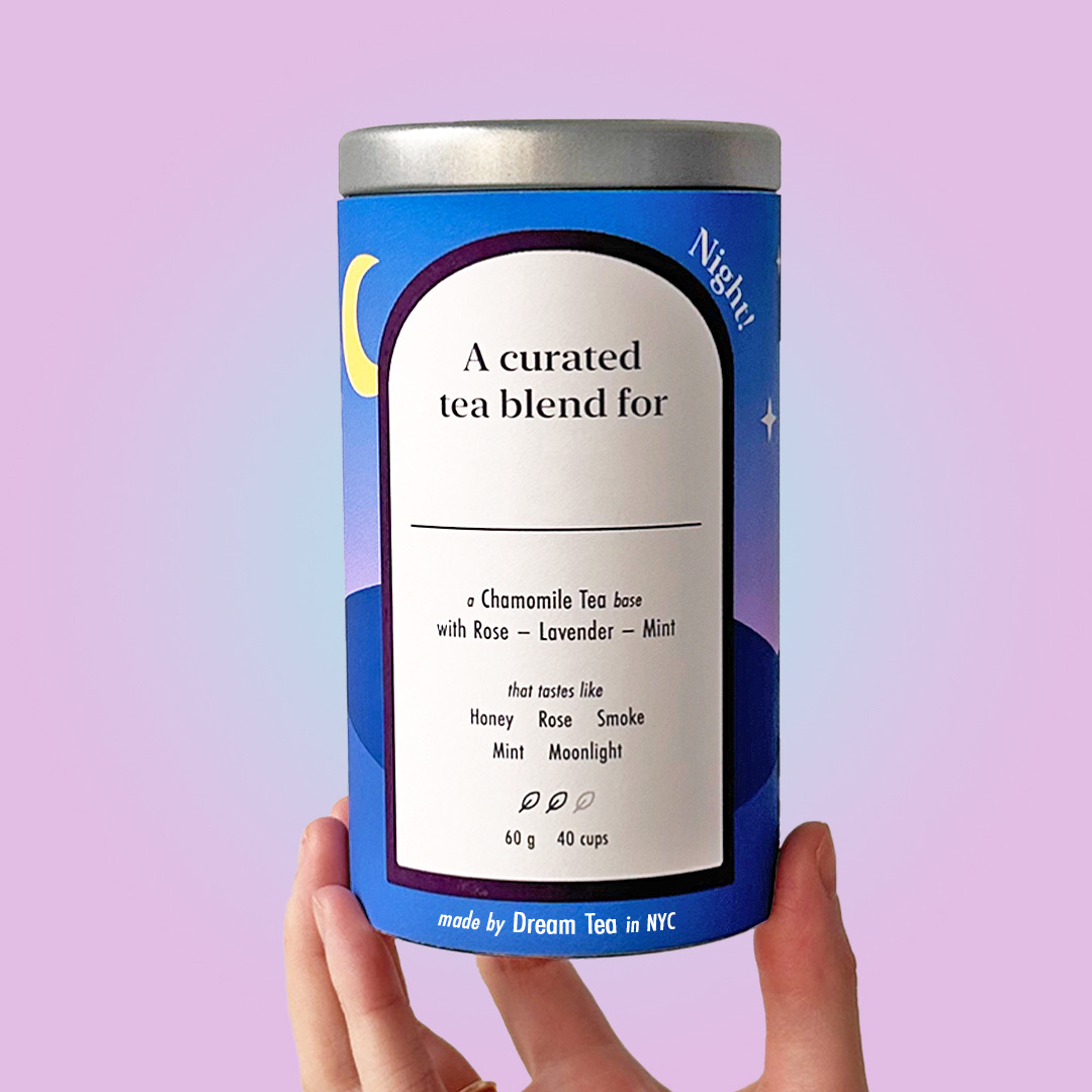 Customized, USDA Organic Tea Blend in Your Choice of Dream Tea Tin Color