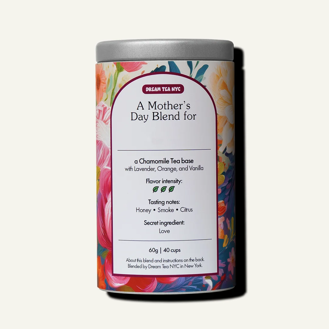 Customized, USDA Organic Tea Blend in Your Choice of Dream Tea Tin Color