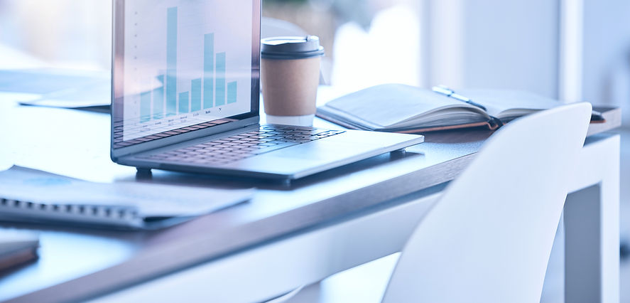 Header background image of office desk